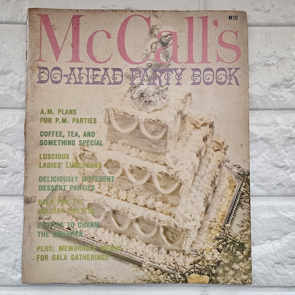 Vintage McCall's Do-Ahead Party Book